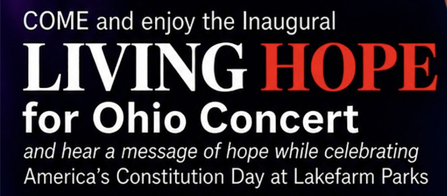 LIVING HOPE for Ohio FREE Concert - Sponsored by former Commissioner Ron Young